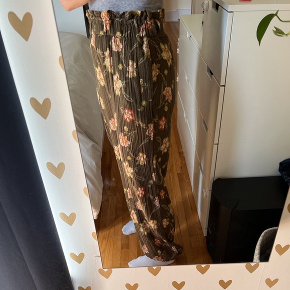 Free People Ankle Jogger Paper Bag Waist Cotton Pants - Picture 2 of 8